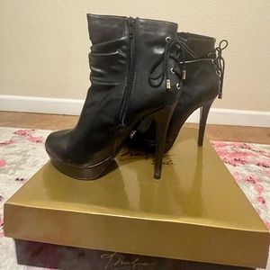 Black Stiletto Booties